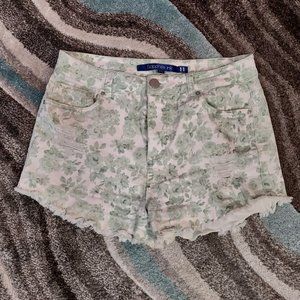 Sapphire Ink White Floral Shorts